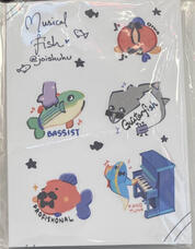 Fish sticker sheet originals